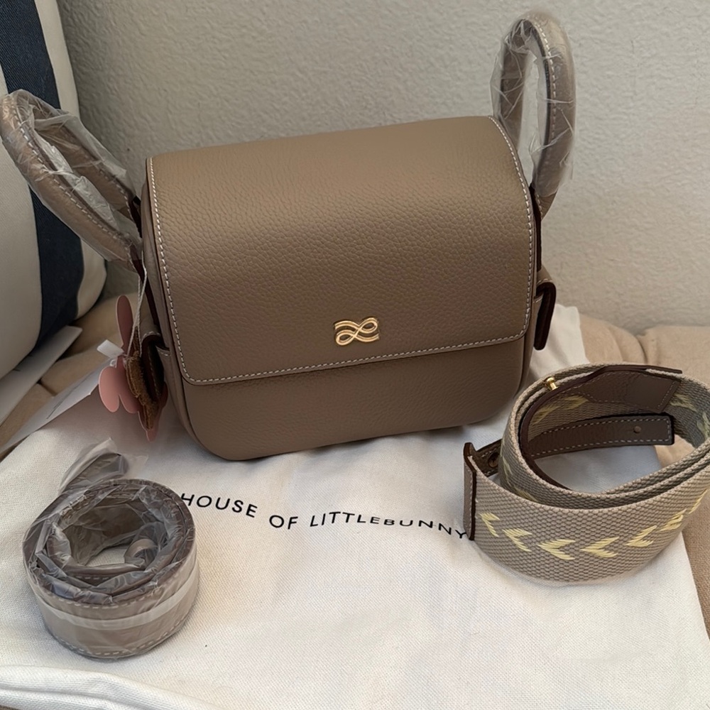 House of Little Bunny Treasure 22 Tan Crossbody Bag